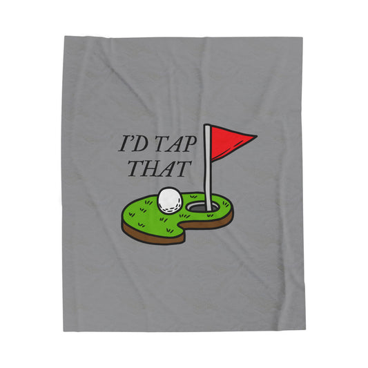 Tap That Golf Plush Blanket
