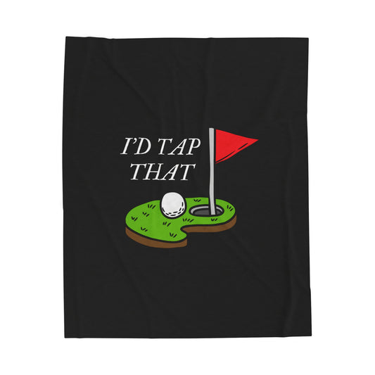 Tap That Golf Plush Blanket
